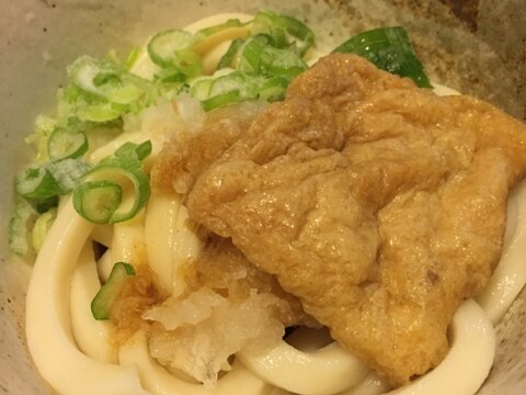 おろしときつねのぶっかけうどん